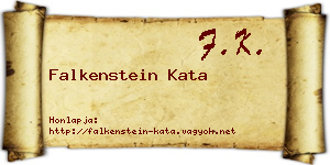 Falkenstein Kata névjegykártya